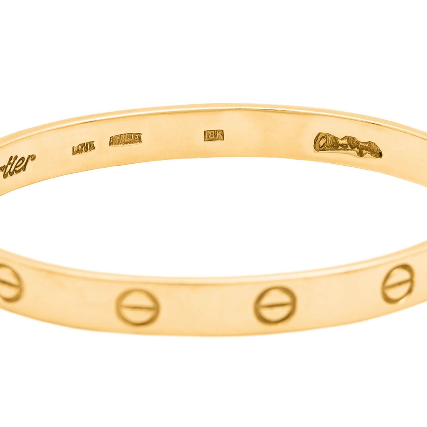 ALDO CIPULLO for CARTIER Vintage 18k Love Bracelet