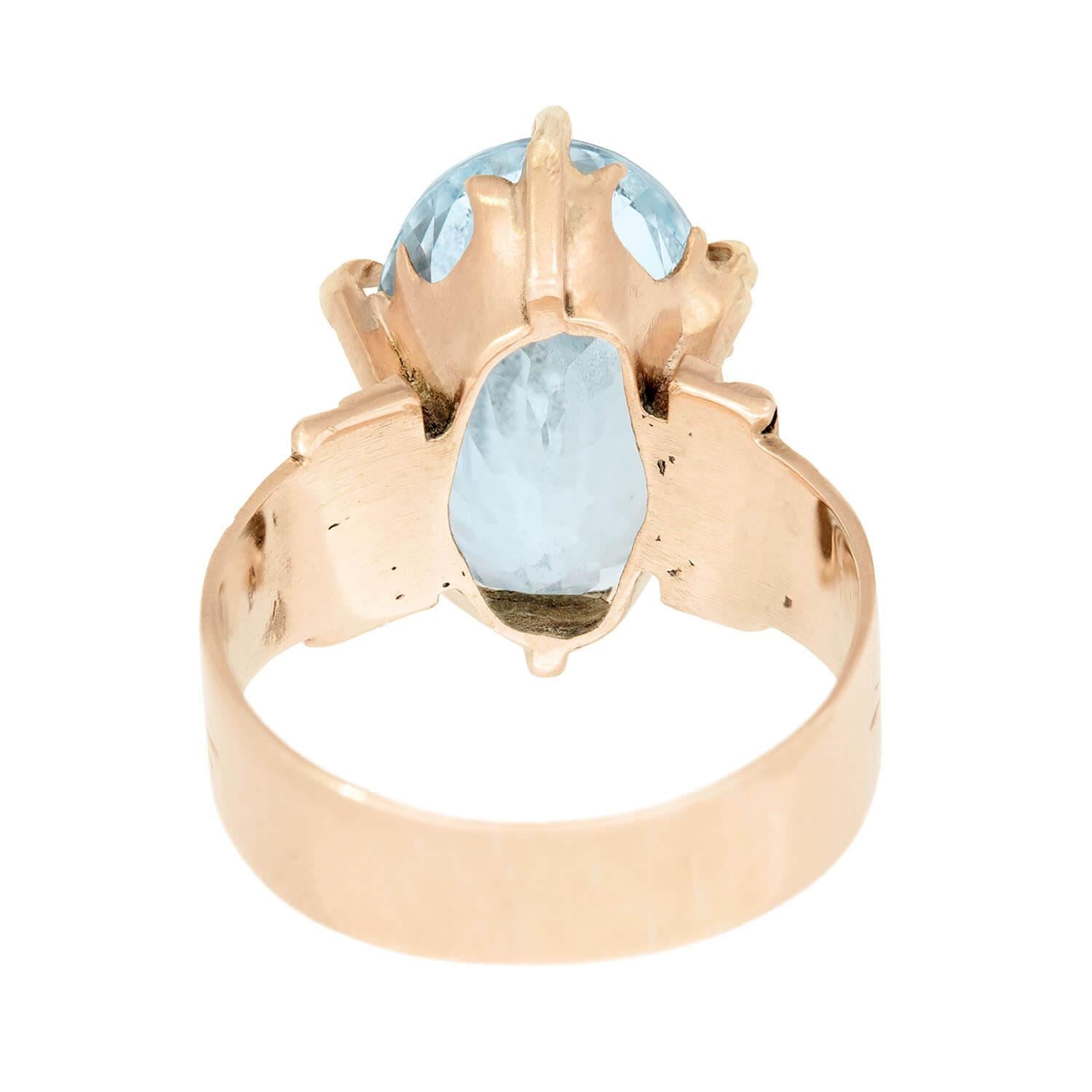 Victorian 14K Aqua Ring