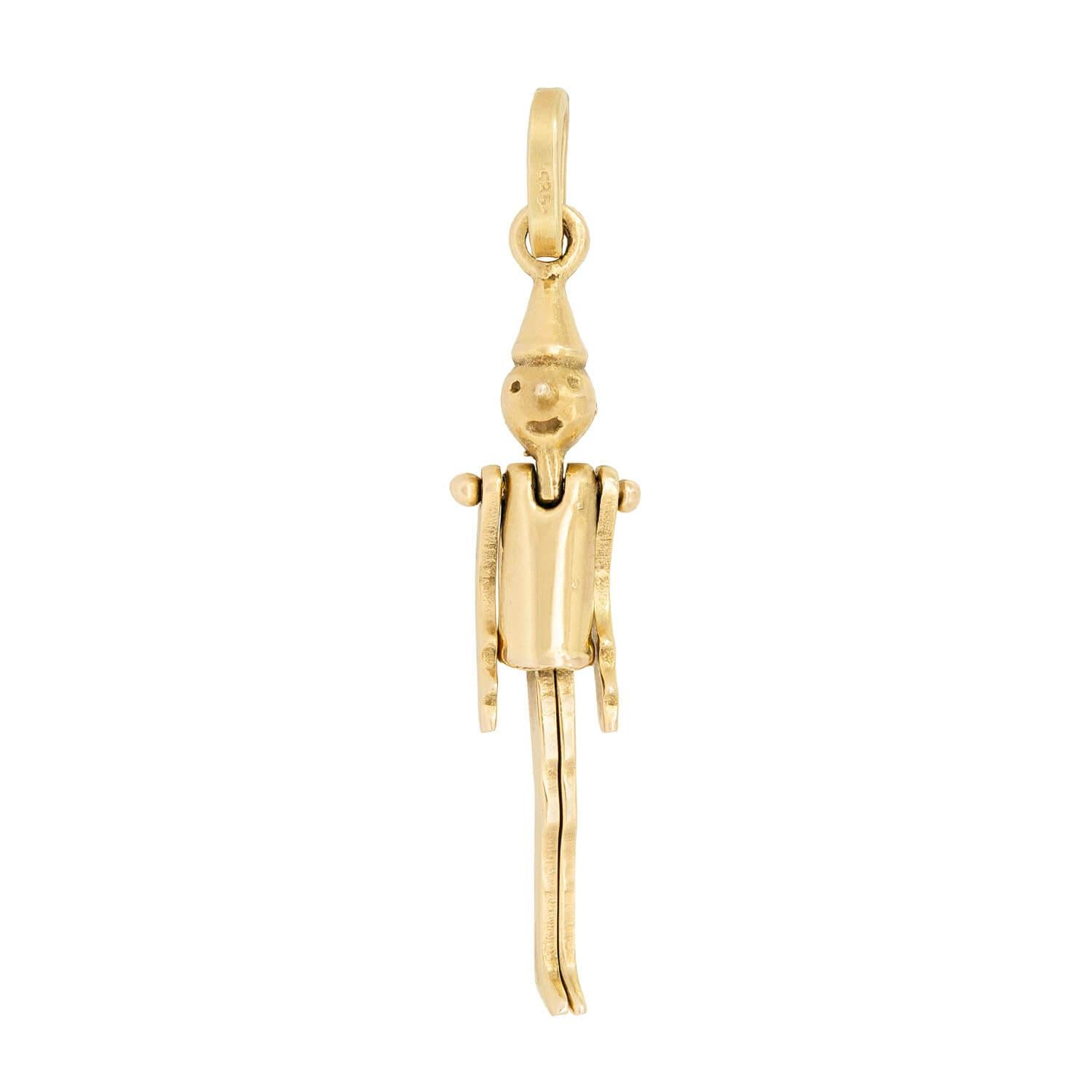 Retro 14k Pinocchio Charm