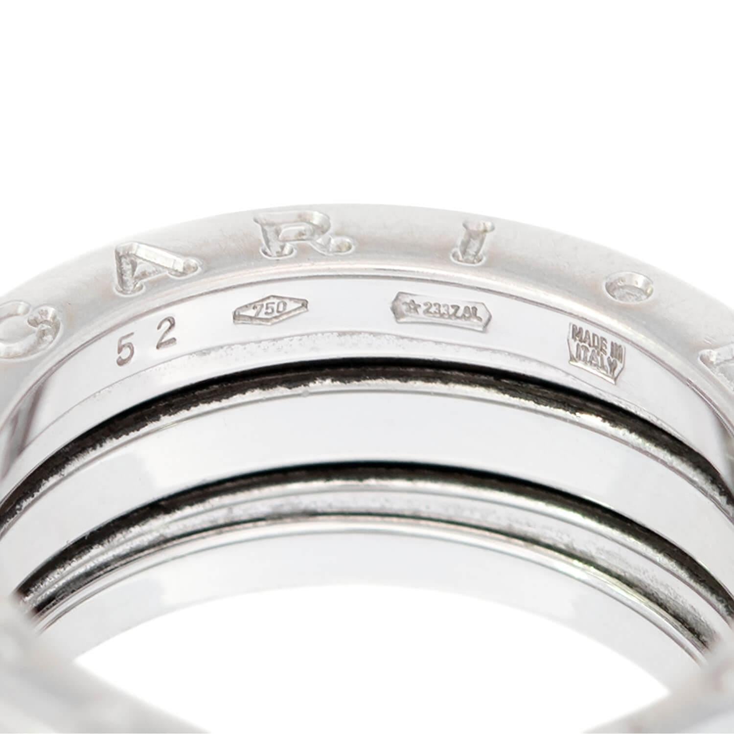 Estate BULGARI 18k White Gold Ring