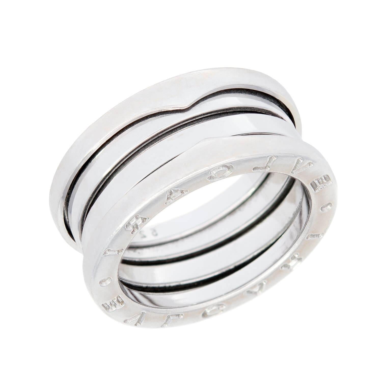 Estate BULGARI 18k White Gold Ring