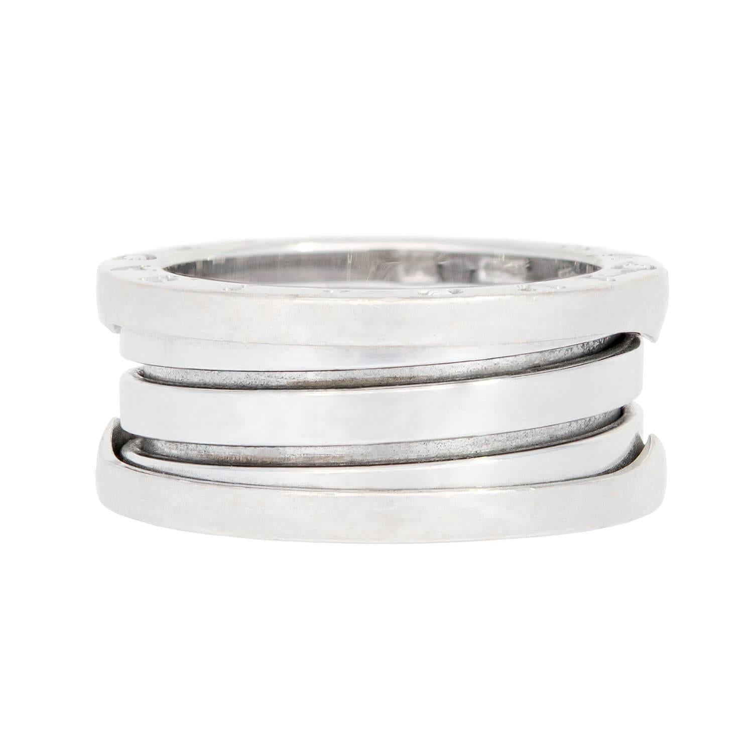 Estate BULGARI 18k White Gold Ring