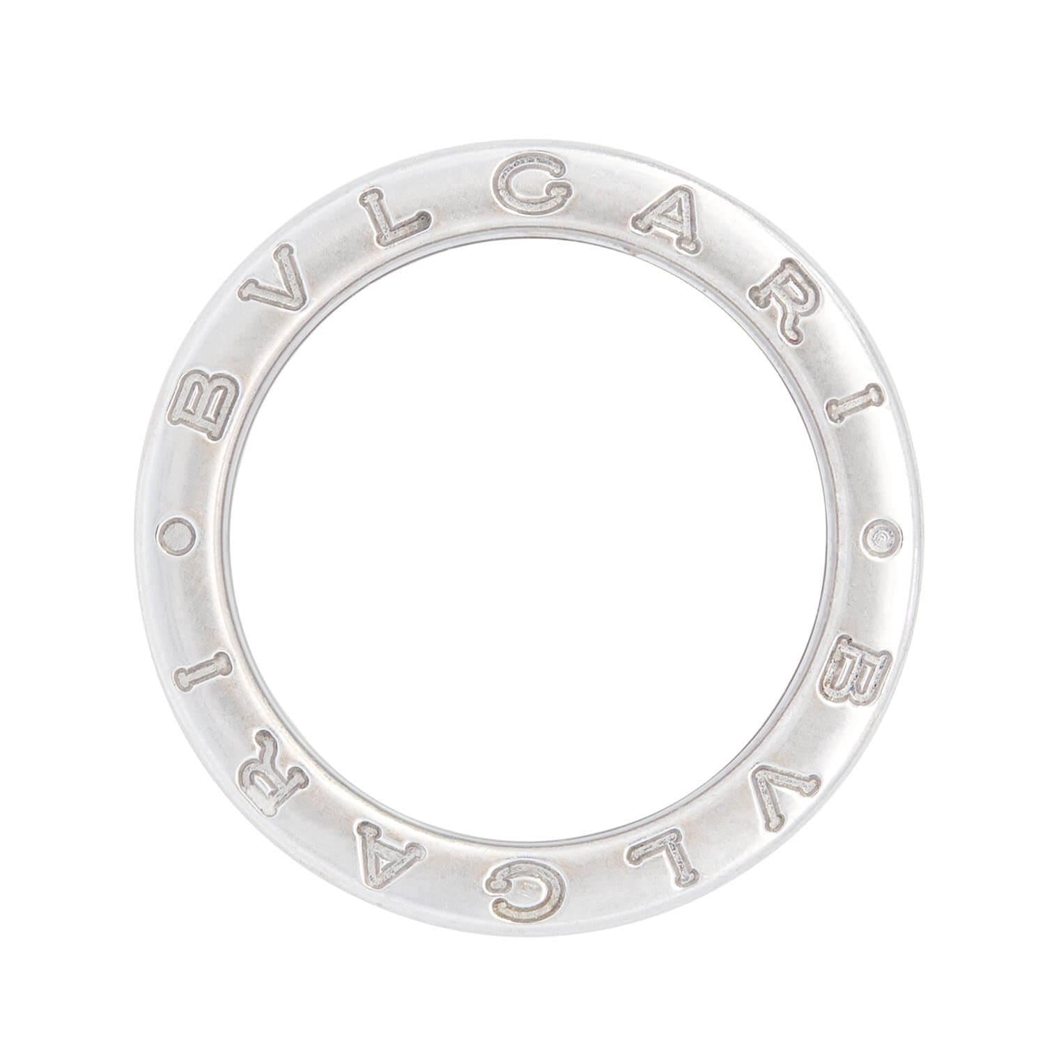 Estate BULGARI 18k White Gold Ring