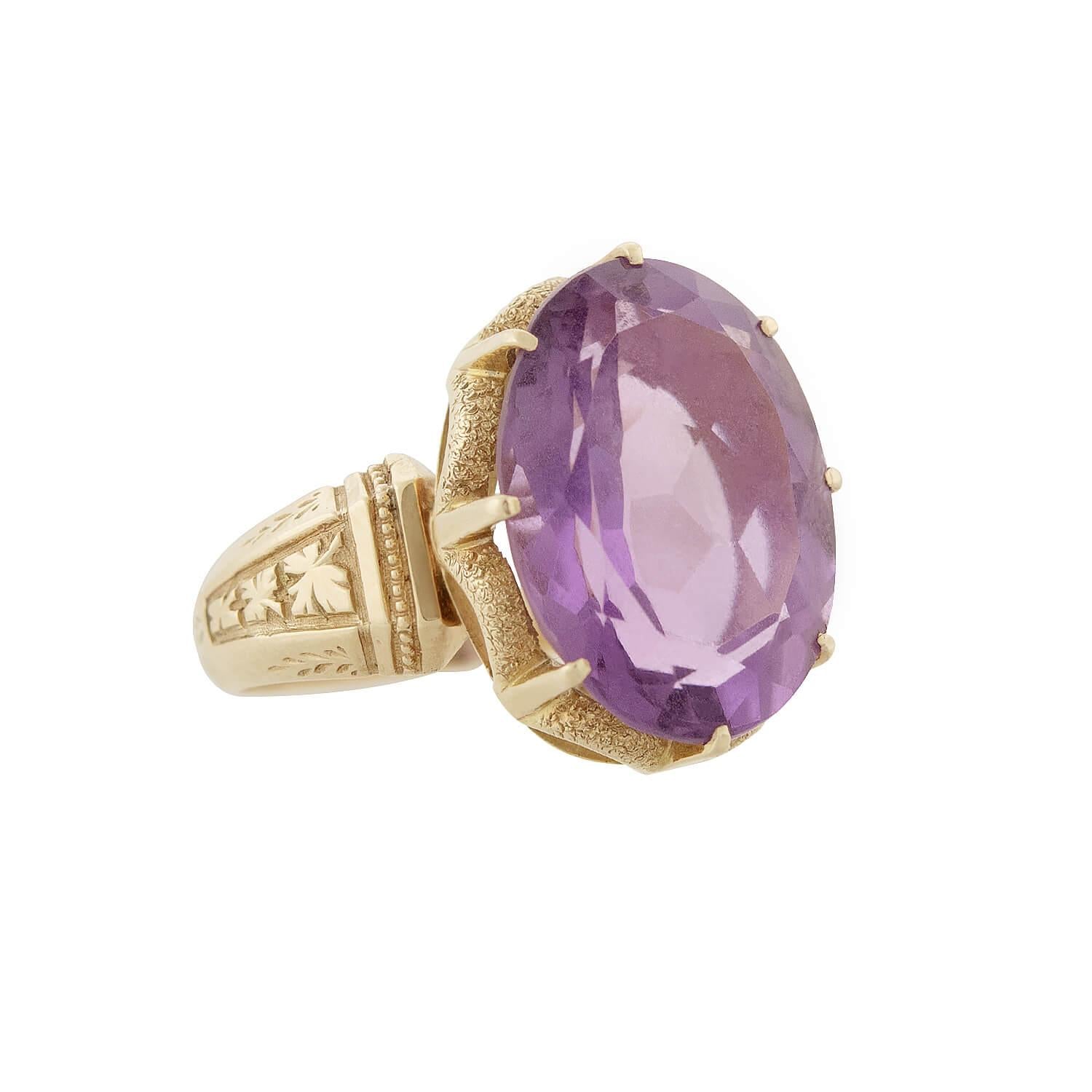 Victorian 14k Amethyst Ring