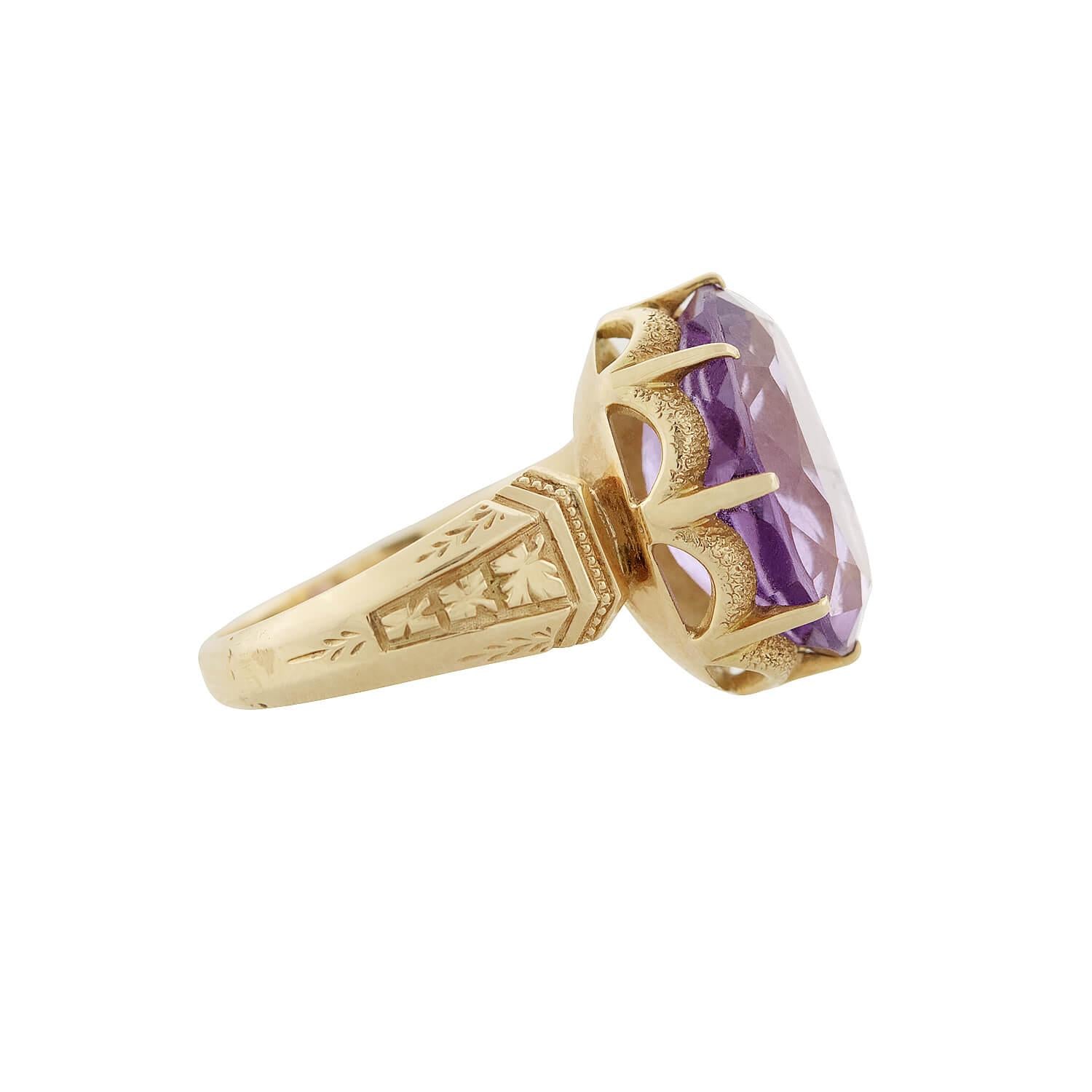 Victorian 14k Amethyst Ring