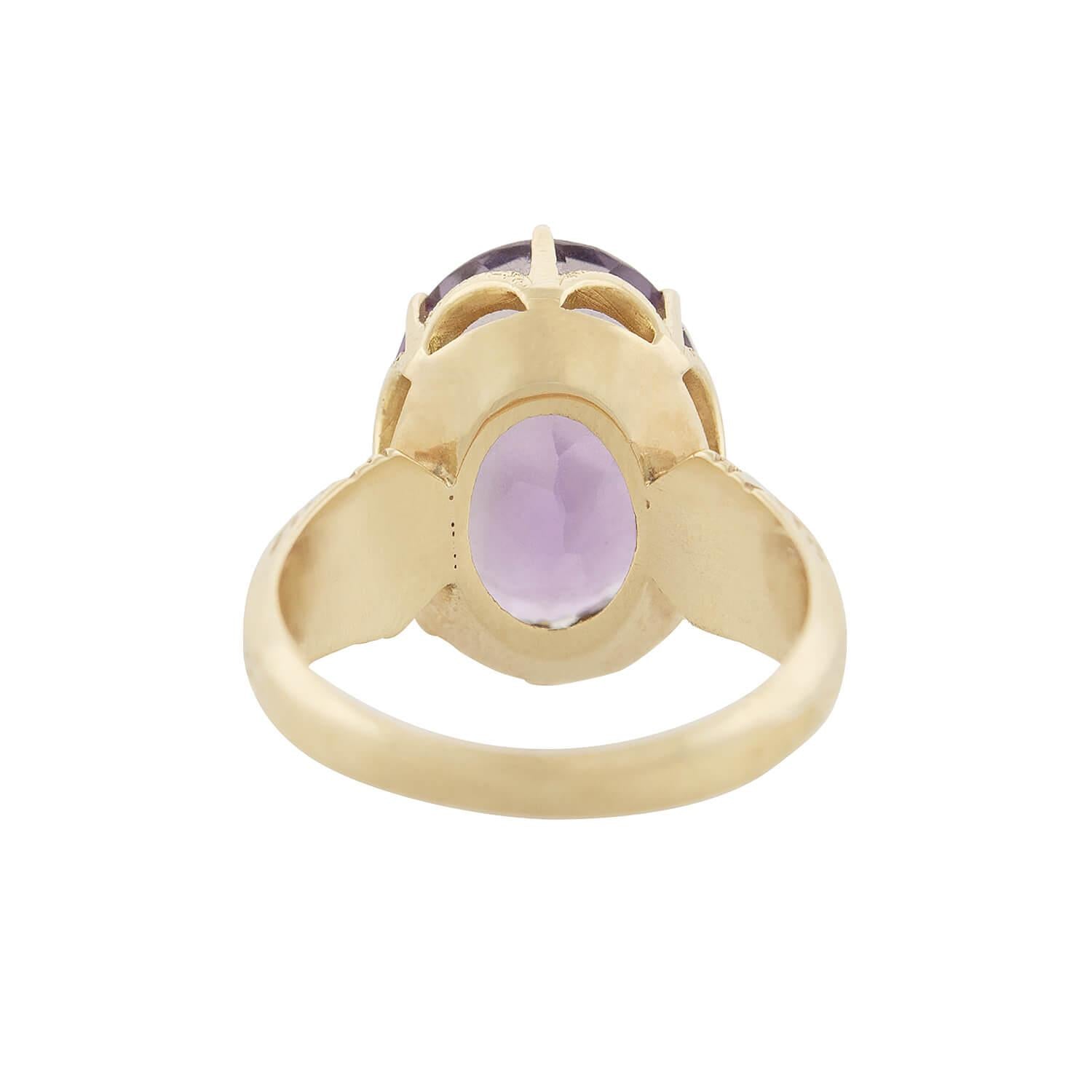 Victorian 14k Amethyst Ring