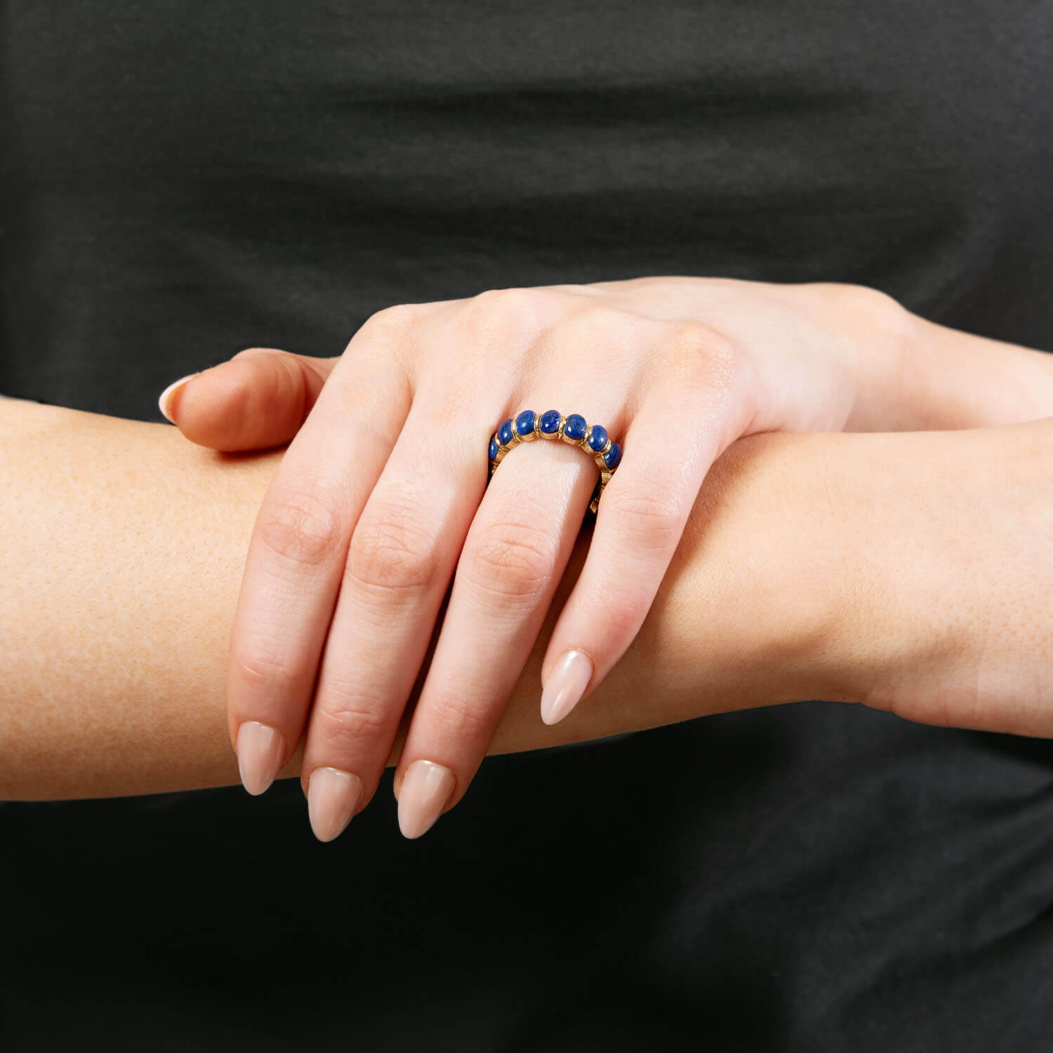 Estate 14k Lapis Multi-Stone Ring