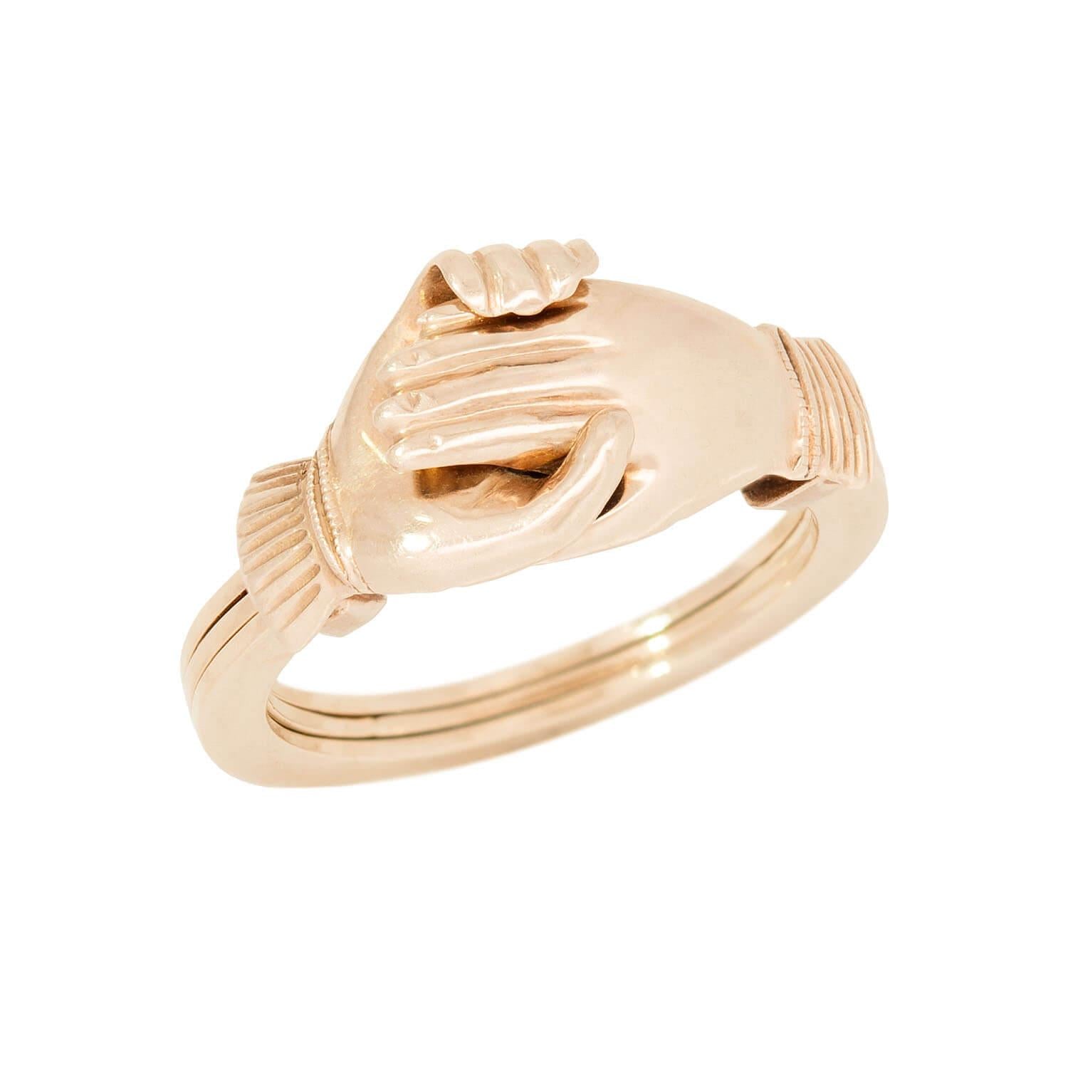 Retro 14k Claddagh Ring