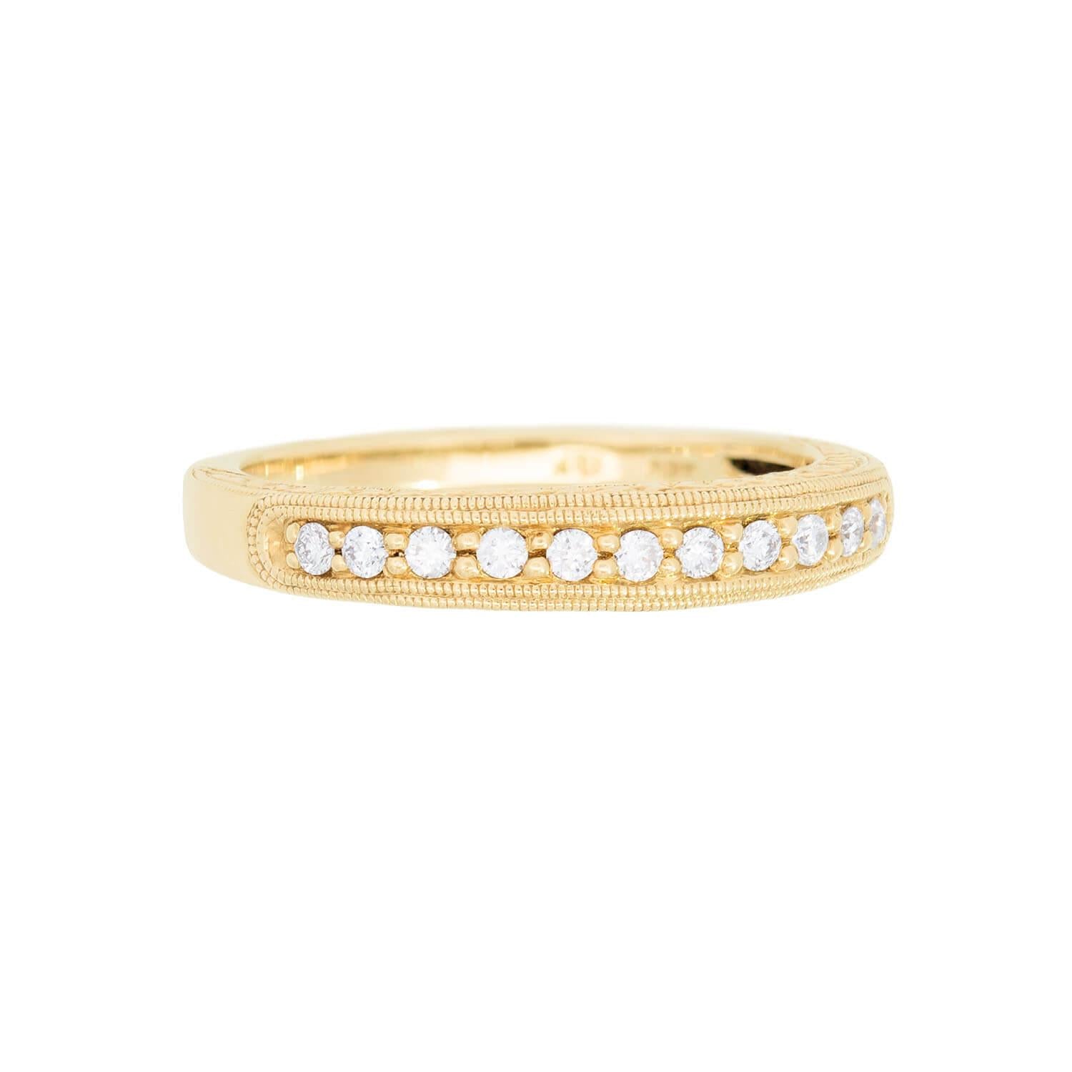 Estate 18k Diamond Band