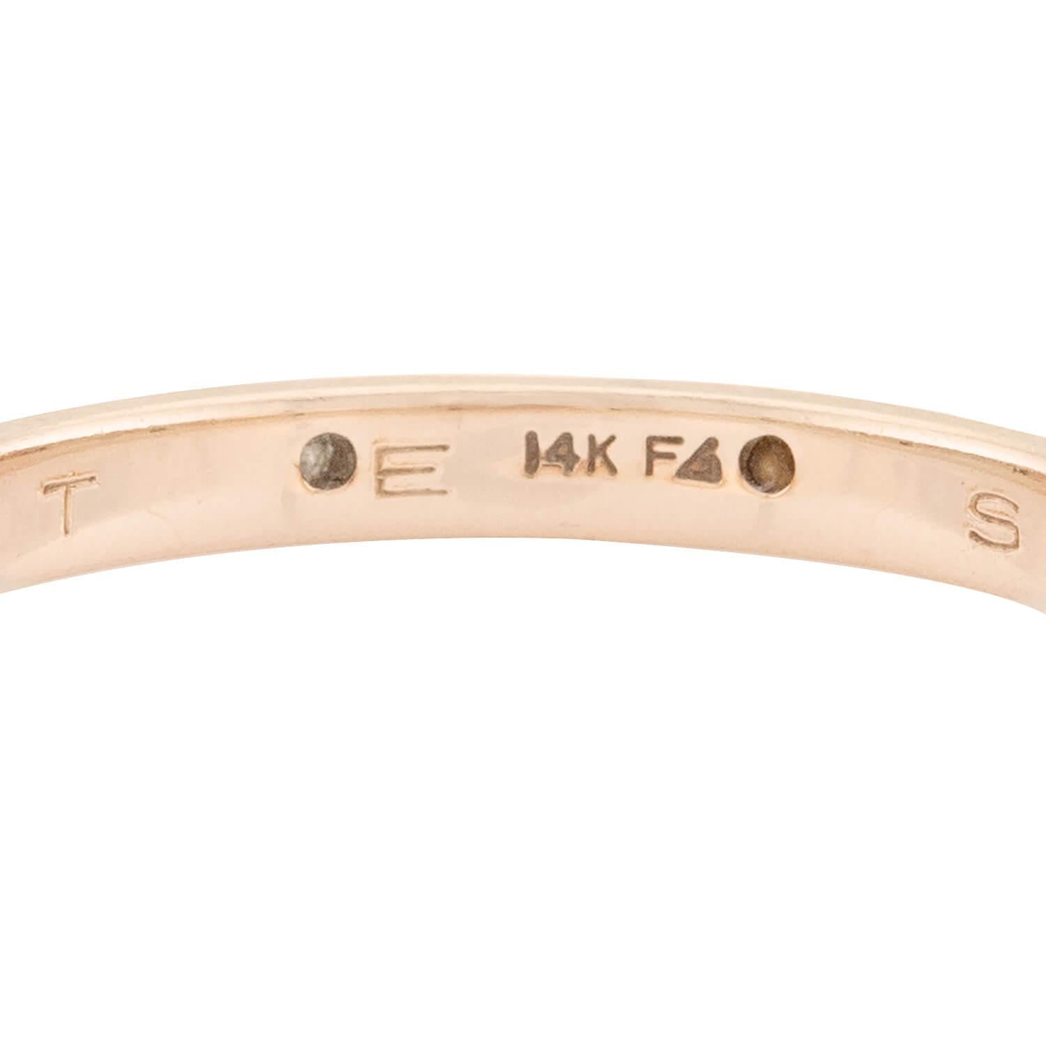 Estate 14k Diamond Mixed Metals Three Band Set