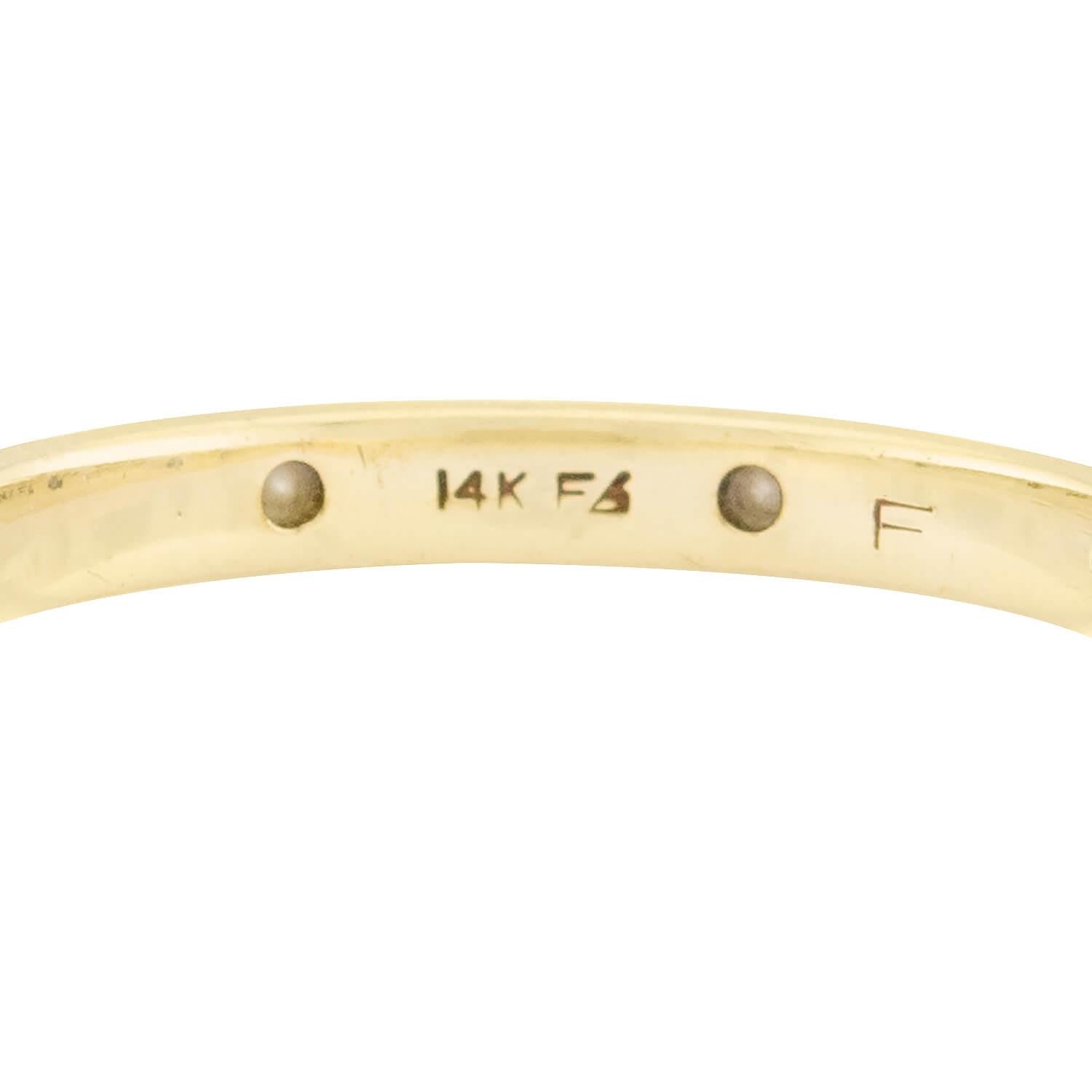 Estate 14k Diamond Mixed Metals Three Band Set