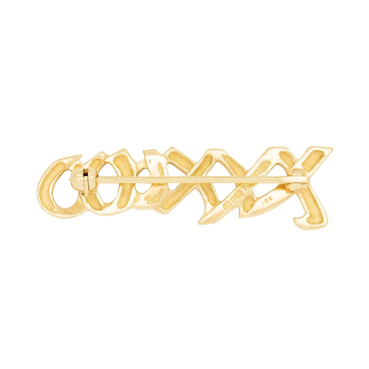 PALOMA PICASSO for TIFFANY & Co. Vintage 18k "XXXOOO" Pin