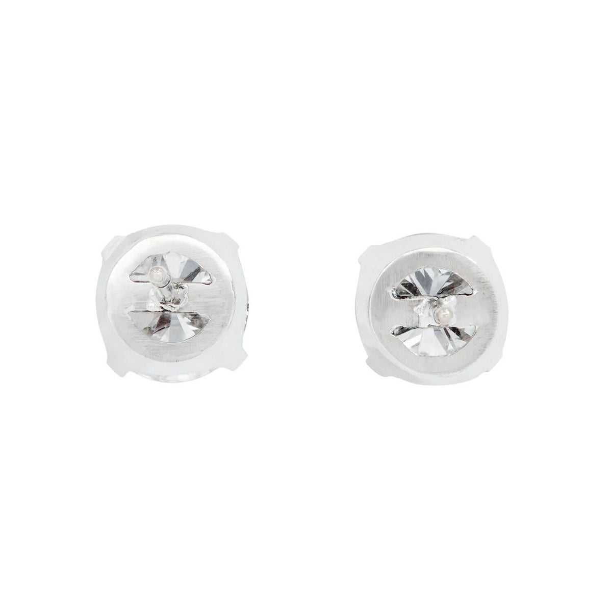 Estate Platinum Diamond Stud Earrings