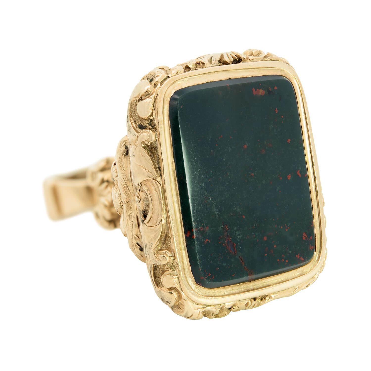 Victorian 18k Bloodstone Fob