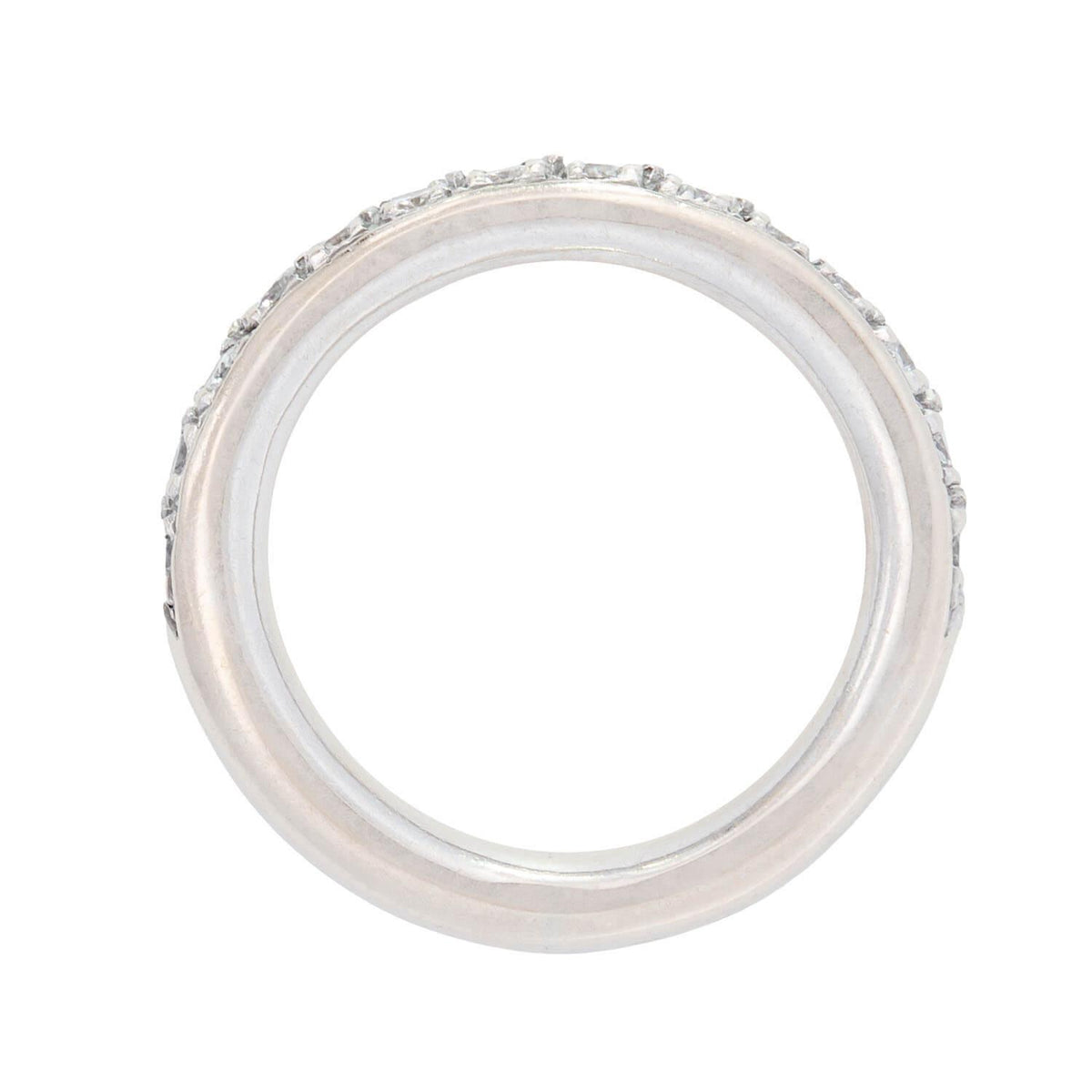 Estate Platinum Diamond Eternity Half Band