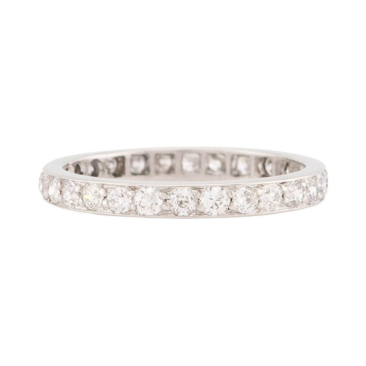 Edwardian Platinum Diamond Eternity Band