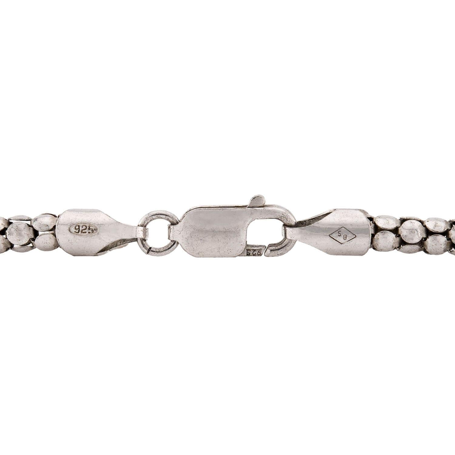 Victorian Sterling Silver Pool of Light Claw Pendant Necklace