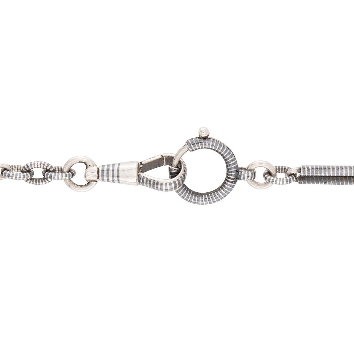 Victorian Silver Niello Chain