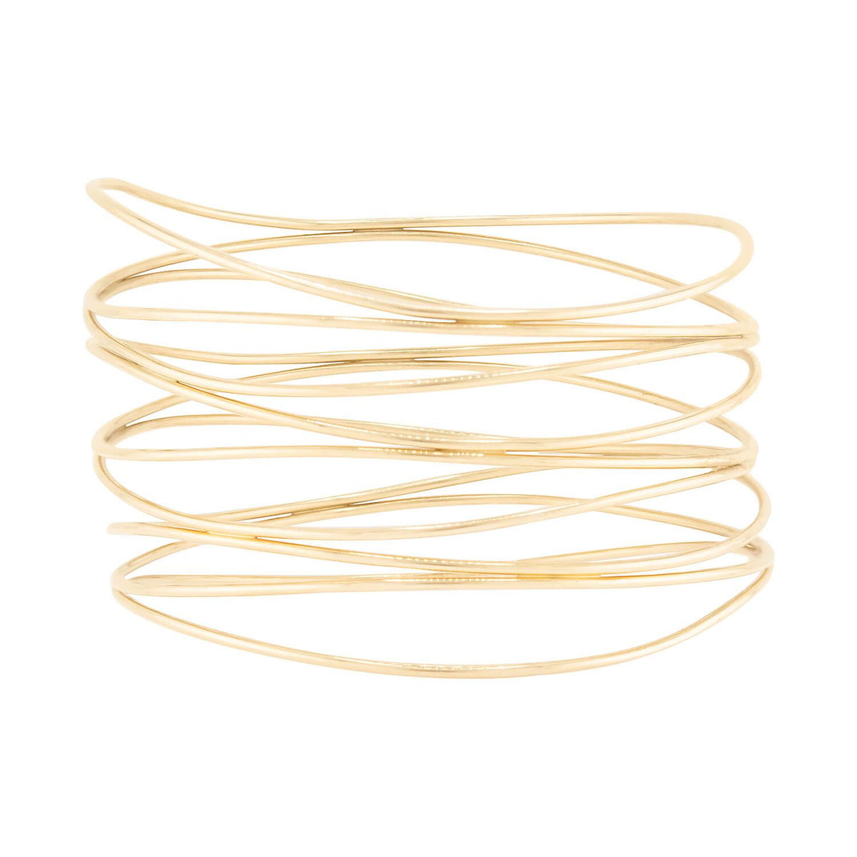 ELSA PERETTI for TIFFANY & CO. Estate 18k Wave Nine-Row Bracelet