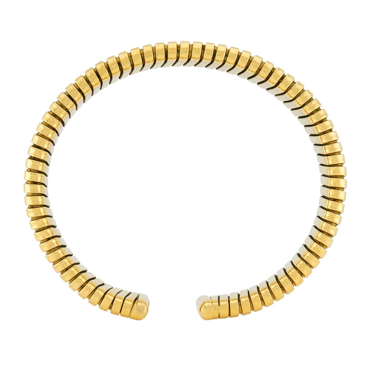 CARLO WEINGRILL Estate 18k Gooseneck Cuff Bracelet