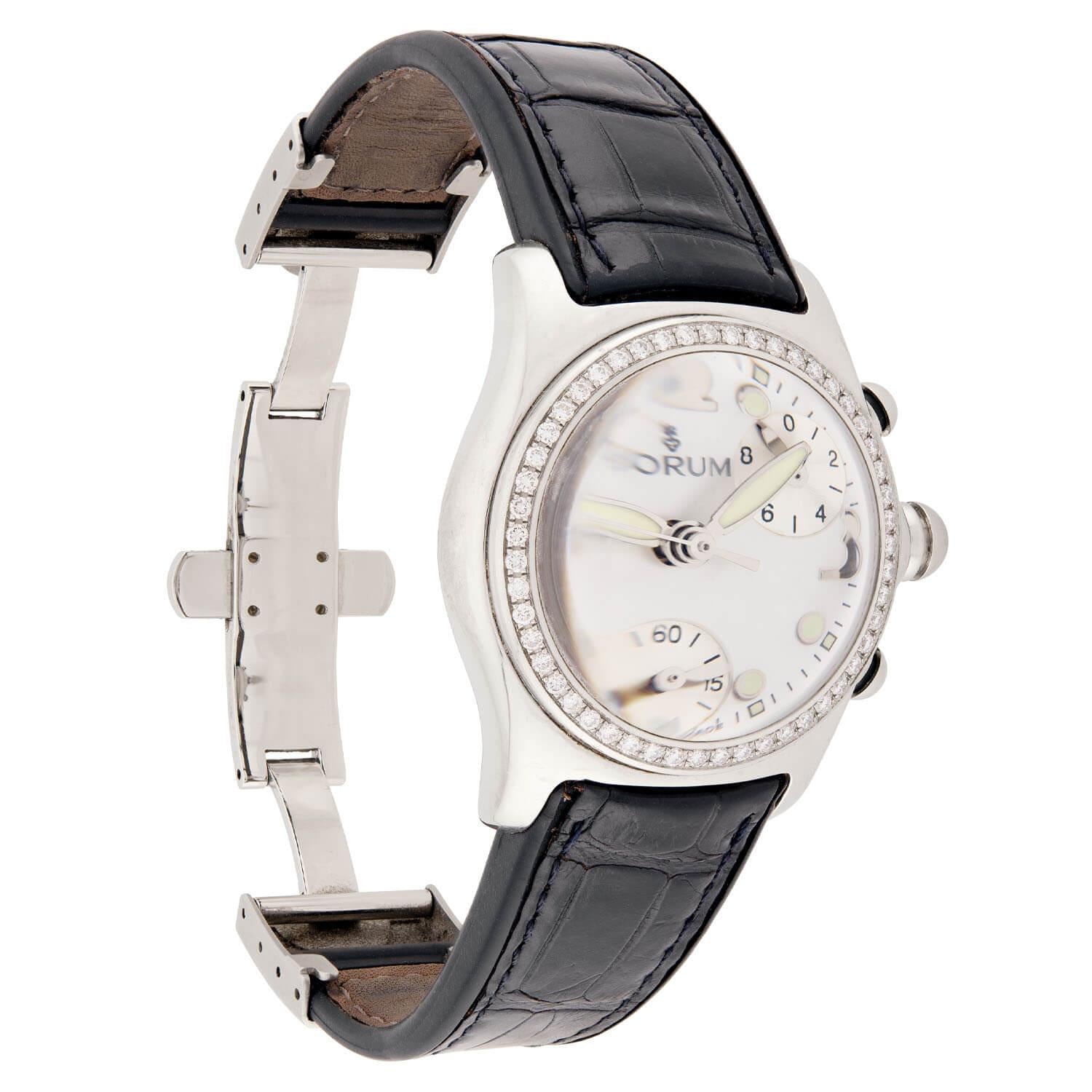 CORUM Estate Stainless Steel Diamond Ladies "Bubble Watch"