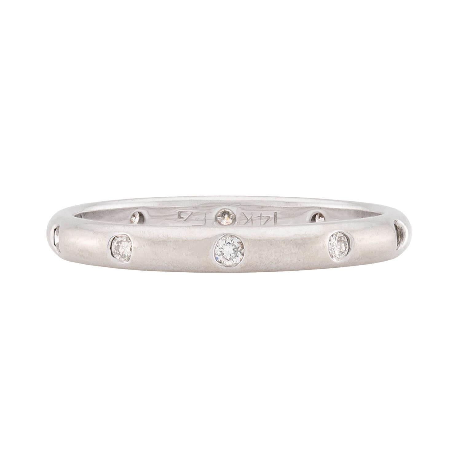 Estate 14k Diamond Band