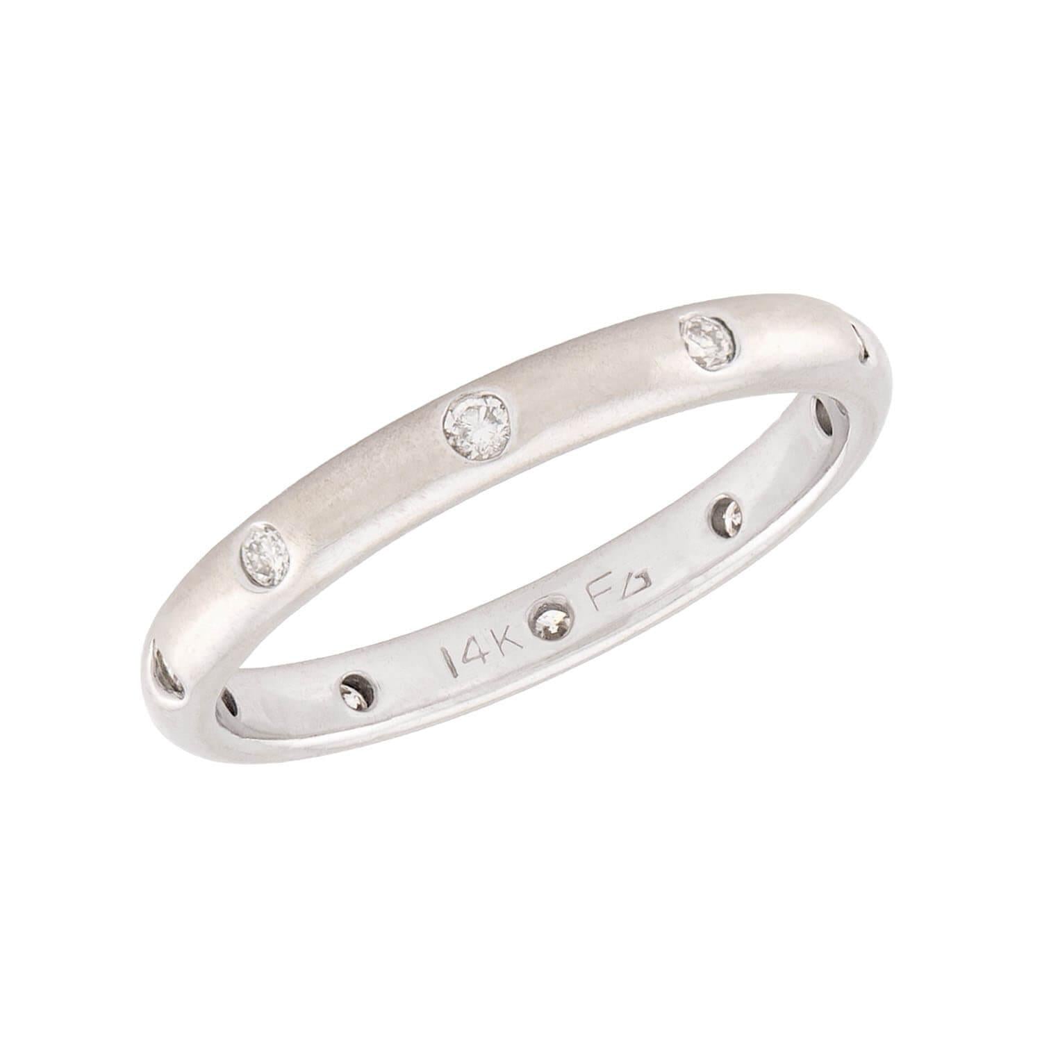 Estate 14k Diamond Band
