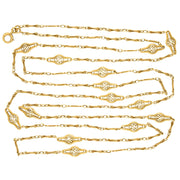 Art Nouveau 18k Chain 60"