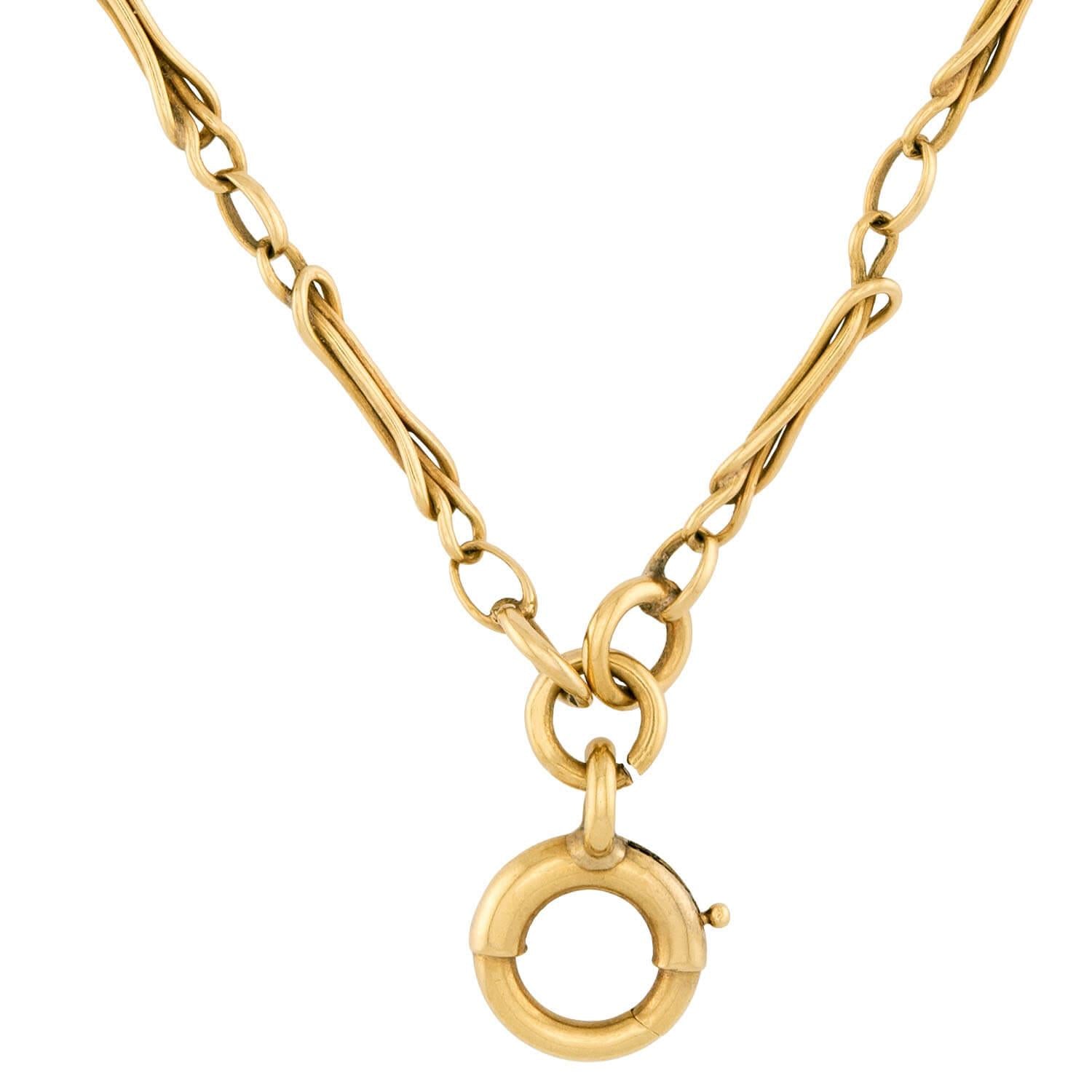 Art Nouveau 18k Chain 60"