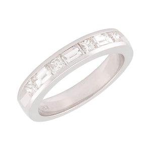 Estate 14k Diamond Half Eternity Ring