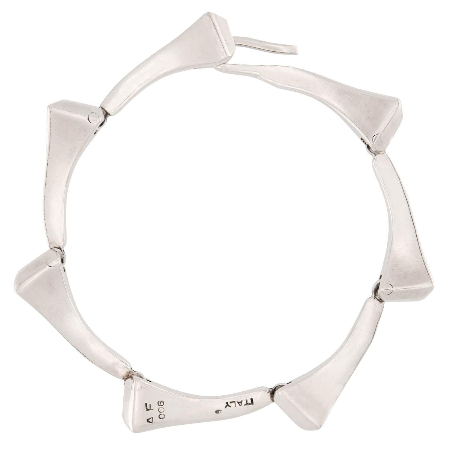 Estate Sterling Silver Nail Bracelet