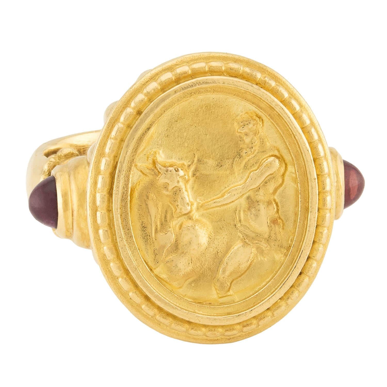 SeidenGang Estate 18K Gold Tourmaline Ring