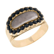 Georgian 10k Onyx Mourning Ring