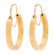 Victorian French 18k Hoop Earrings