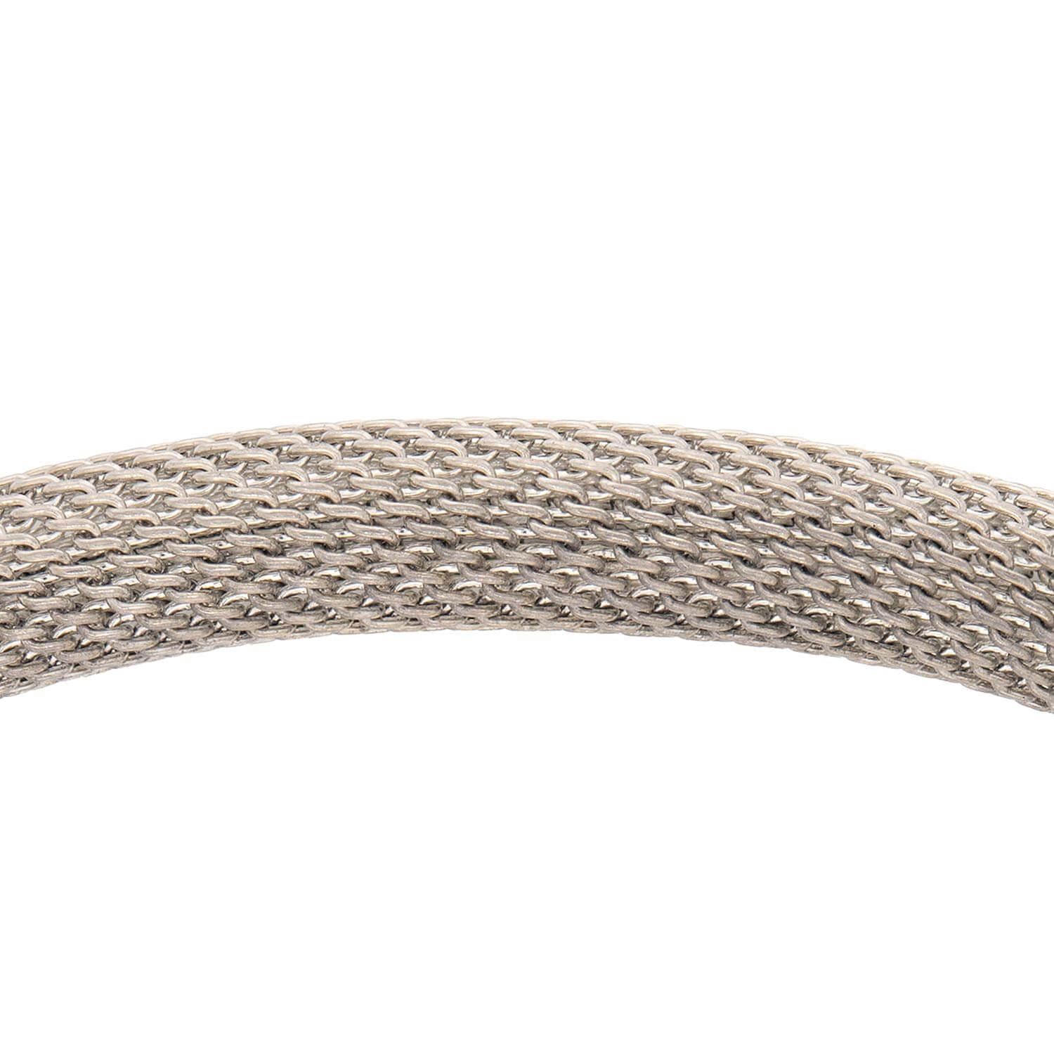 Estate Sterling Silver/18k Mesh Choker