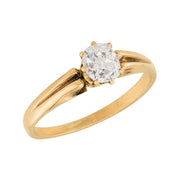 Victorian 14k Diamond Engagement Ring .72ct