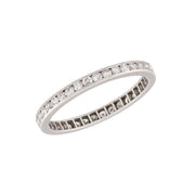 Art Deco Platinum Diamond Eternity Band