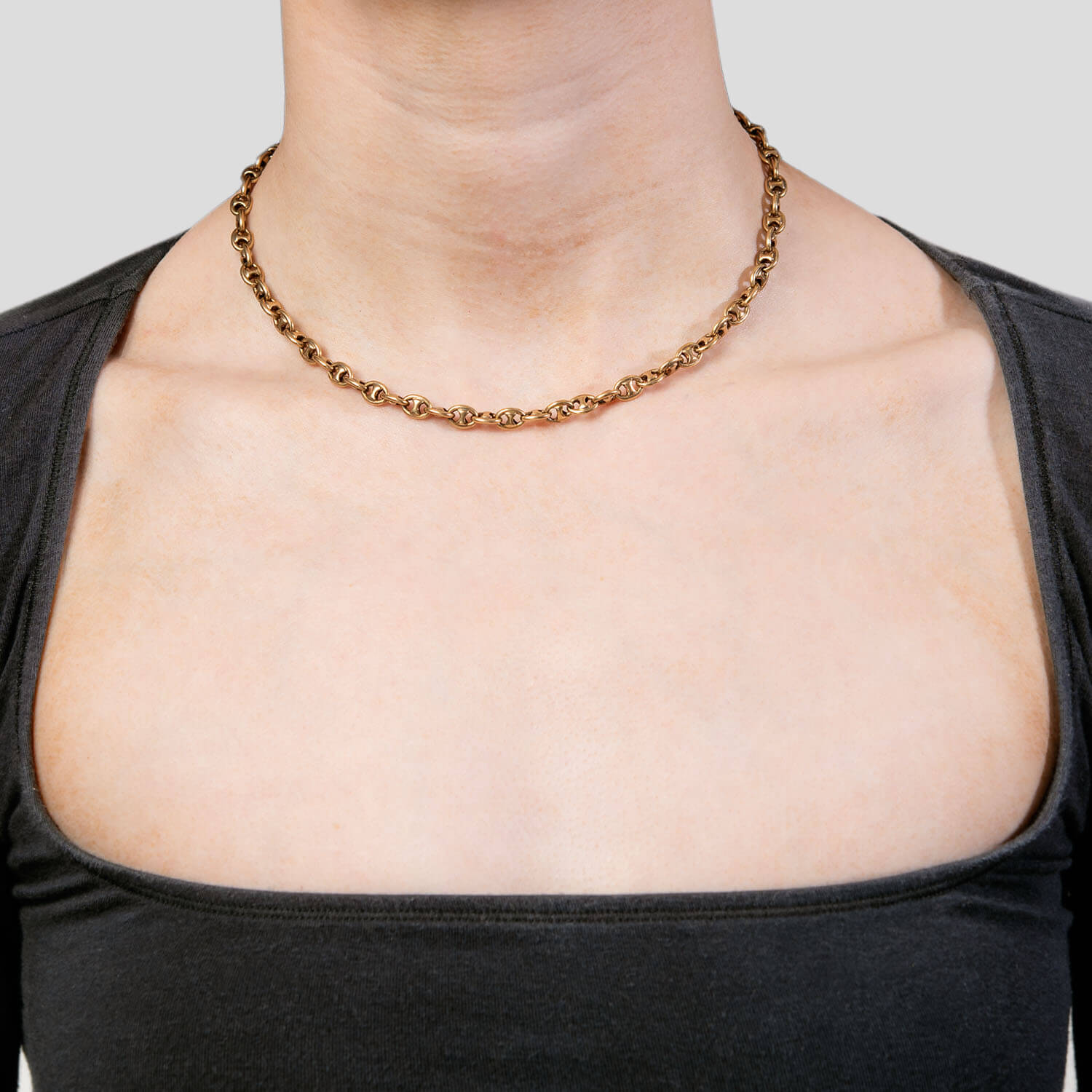 Vintage 14k "Gucci" Link Necklace 17.5 DWT