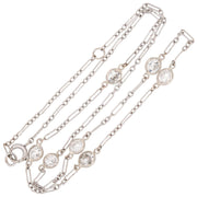 Art Deco 14k "Diamonds-by- the-Yard" Chain