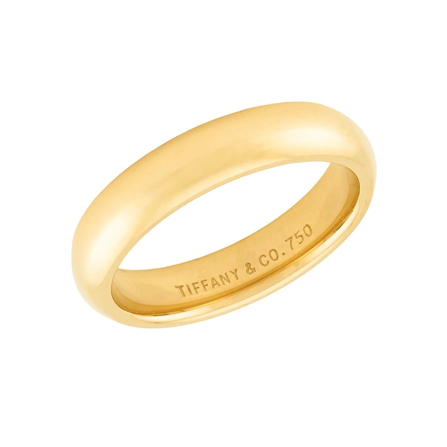 TIFFANY & CO. Estate 18k Wedding Band