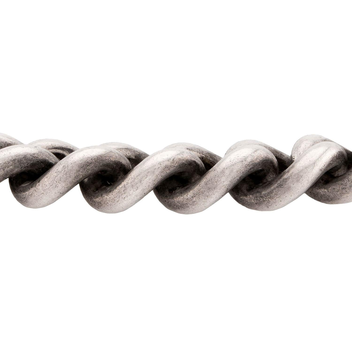 Victorian Sterling Silver Cuban Link Bracelet