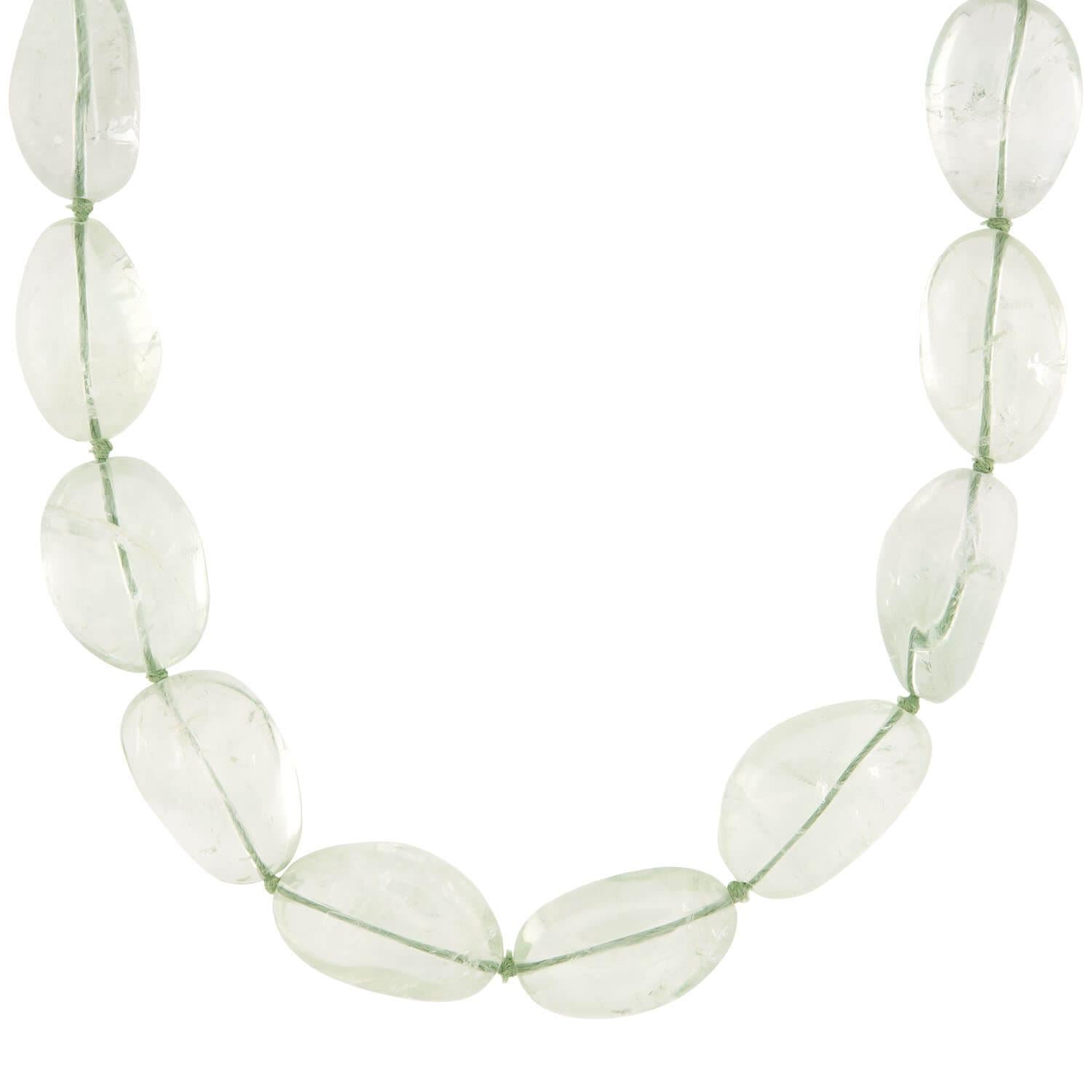 Estate 14k Aqua Bead Necklace