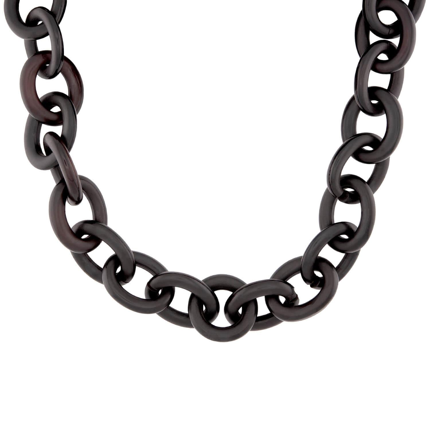 Victorian Tortoise Shell Link Necklace