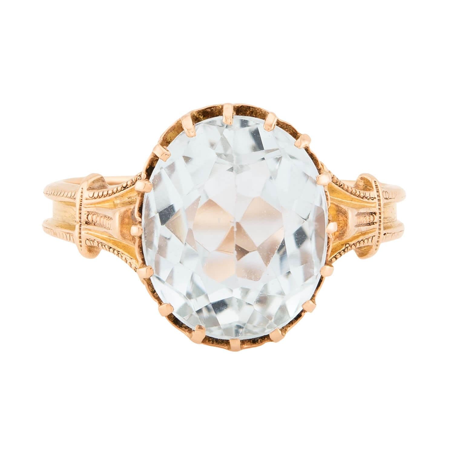 Victorian 14k Aqua Ring