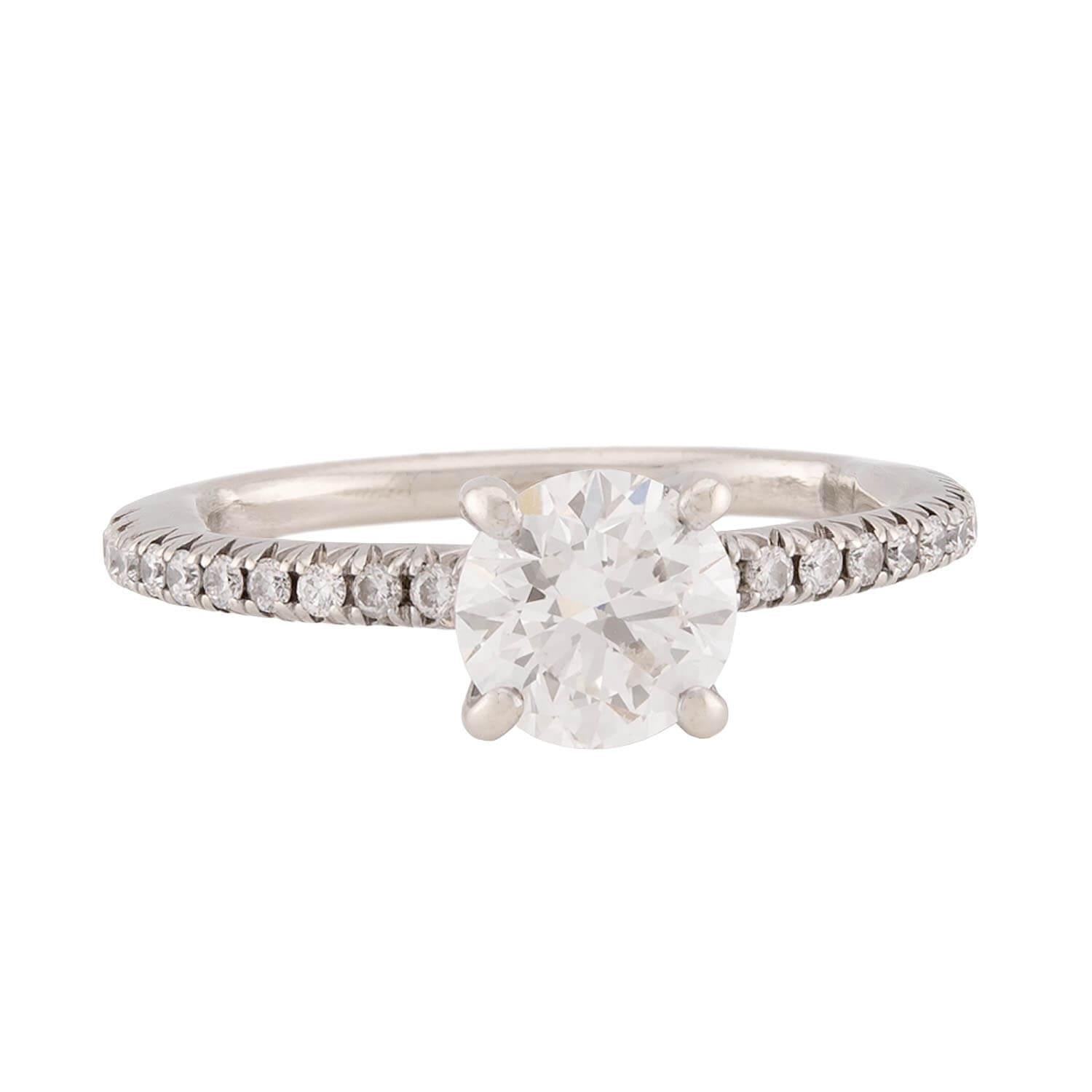 Estate 14k Diamond Engagement Ring 0.96ct
