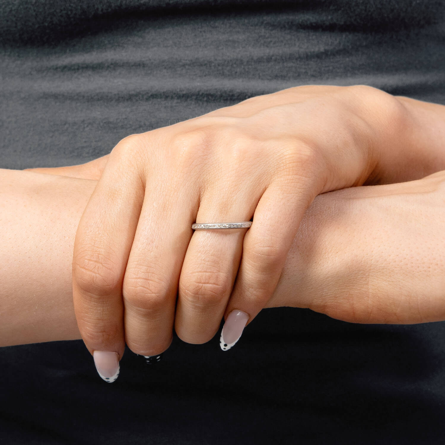 Edwardian Platinum Diamond Eternity Band