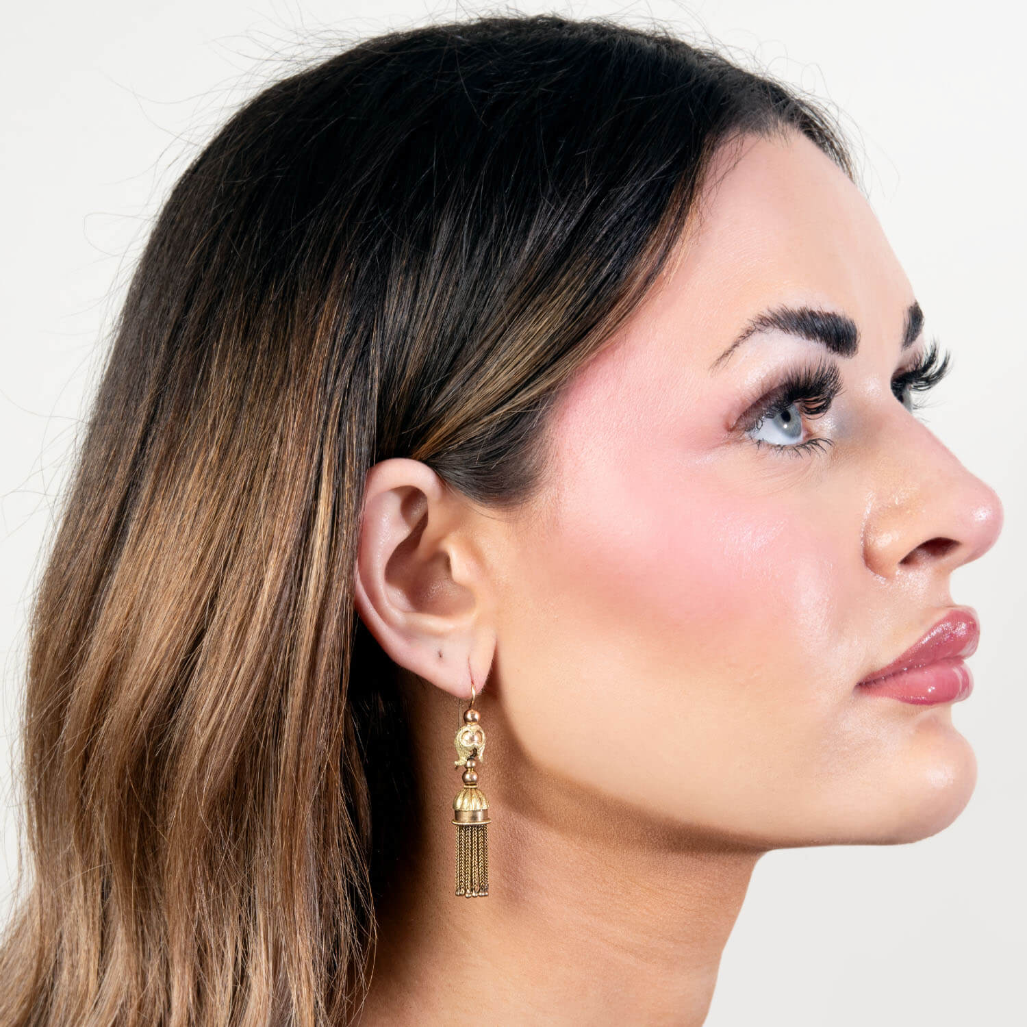 Victorian 14k Mixed Metals Tassel Earrings