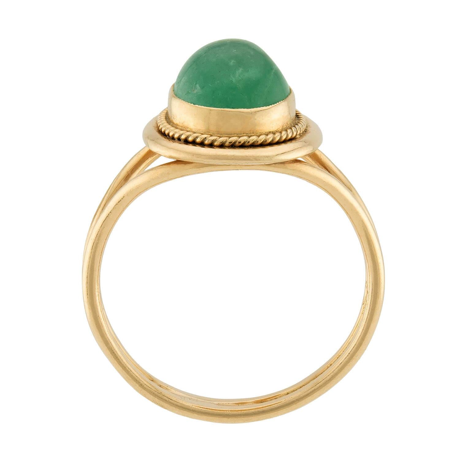 Victorian 14k Emerald Ring