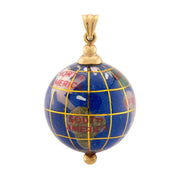 Vintage 14k Enamel Globe Pendant/Charm