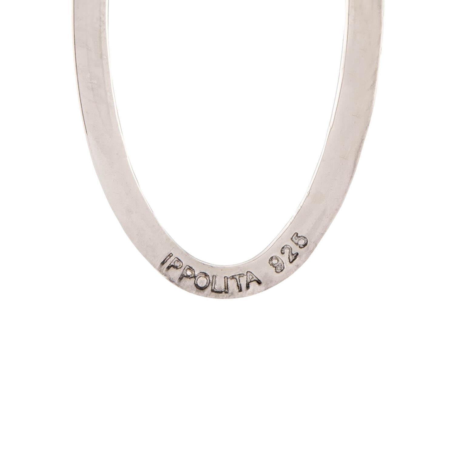 IPPOLITA Estate Sterling Silver Oval Earrings